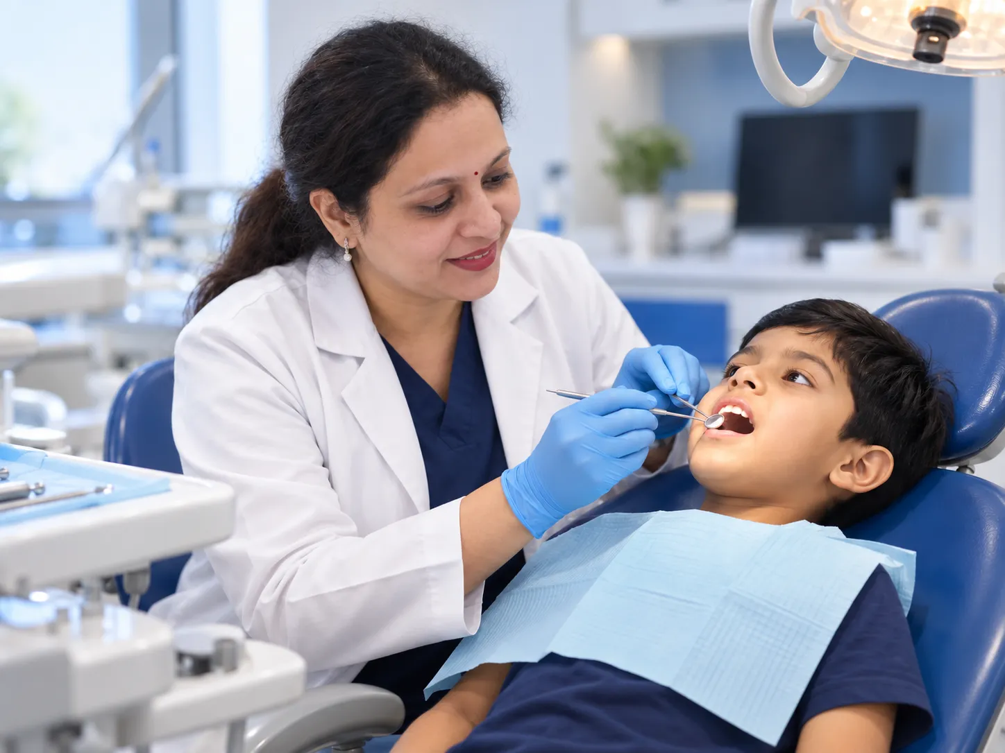 Your child has cavities or visible spots